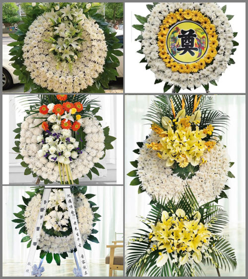 安徽芜湖市无为县刘渡镇沿河村花圈速递